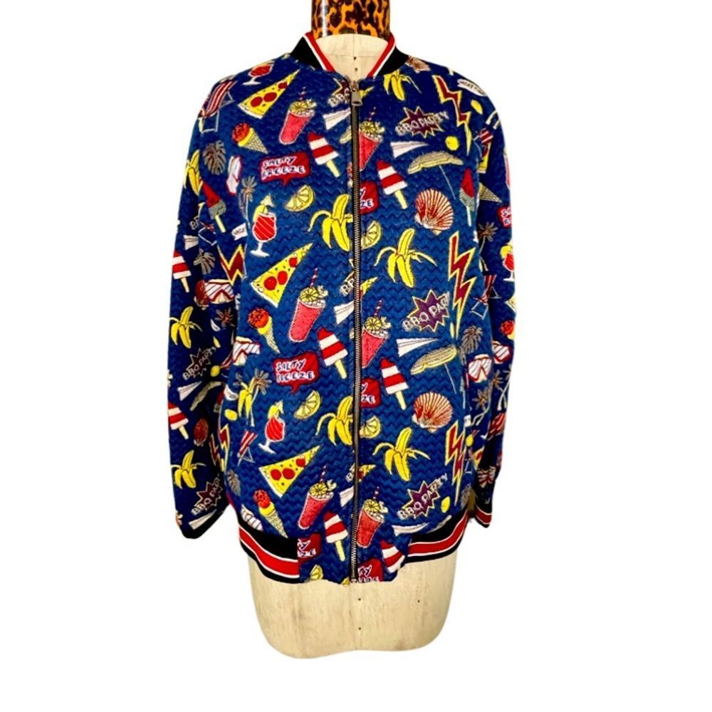 COPY - Zara Man Food + Fun Bomber Jacket size large